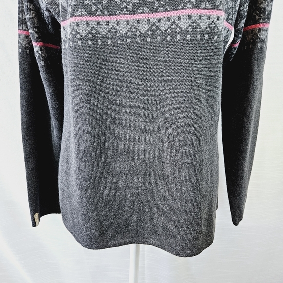 Meister Wool Blend Snowflake 1/4 Zip Pullover Sweater X-large - Picture 4 of 10